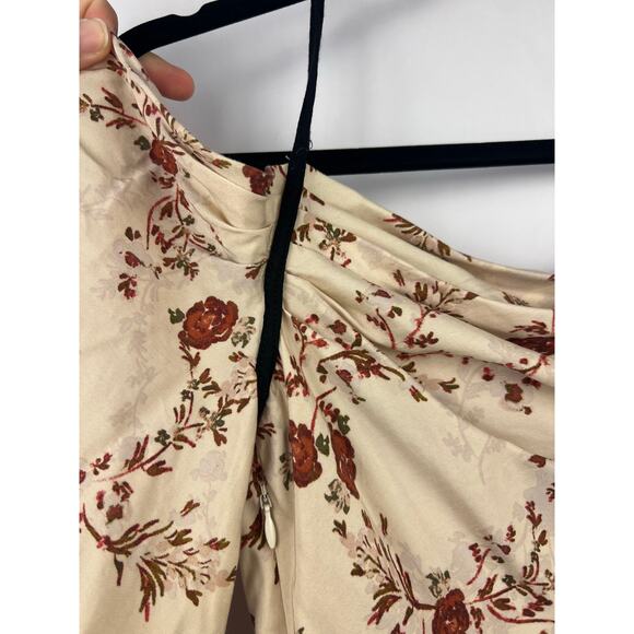 Lovers + Friends, Cindy Mini Floral Dress, Cream, Lyocell, Cottagecore Boho Fall - Picture 5 of 14